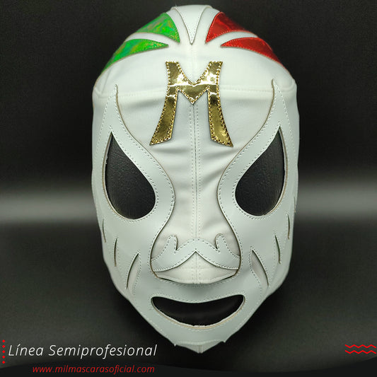 Máscara Modelo Clásica Tricolor Tornasol (Línea Semiprofesional)