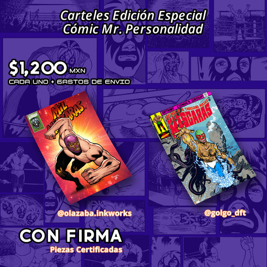 Exclusive Posters Models Comics Signed by Mr. Personality (Certified Pieces)