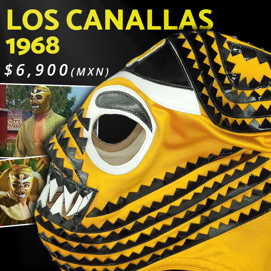 Máscara Modelo Los Canallas 1968 Colección Champion (Profesional)