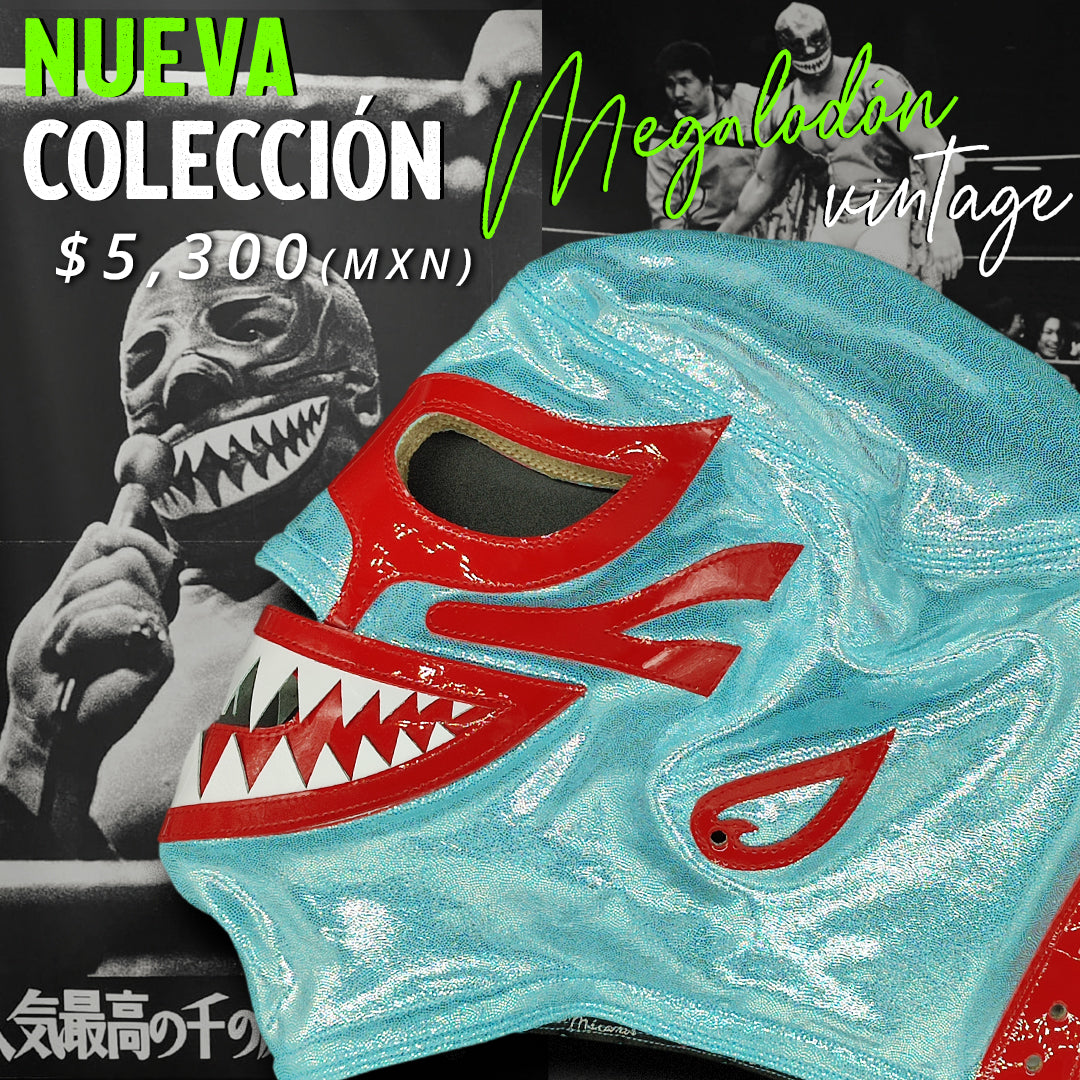 Pre-Sale Megalodon Mask Vintage Aqua Model (Professional)