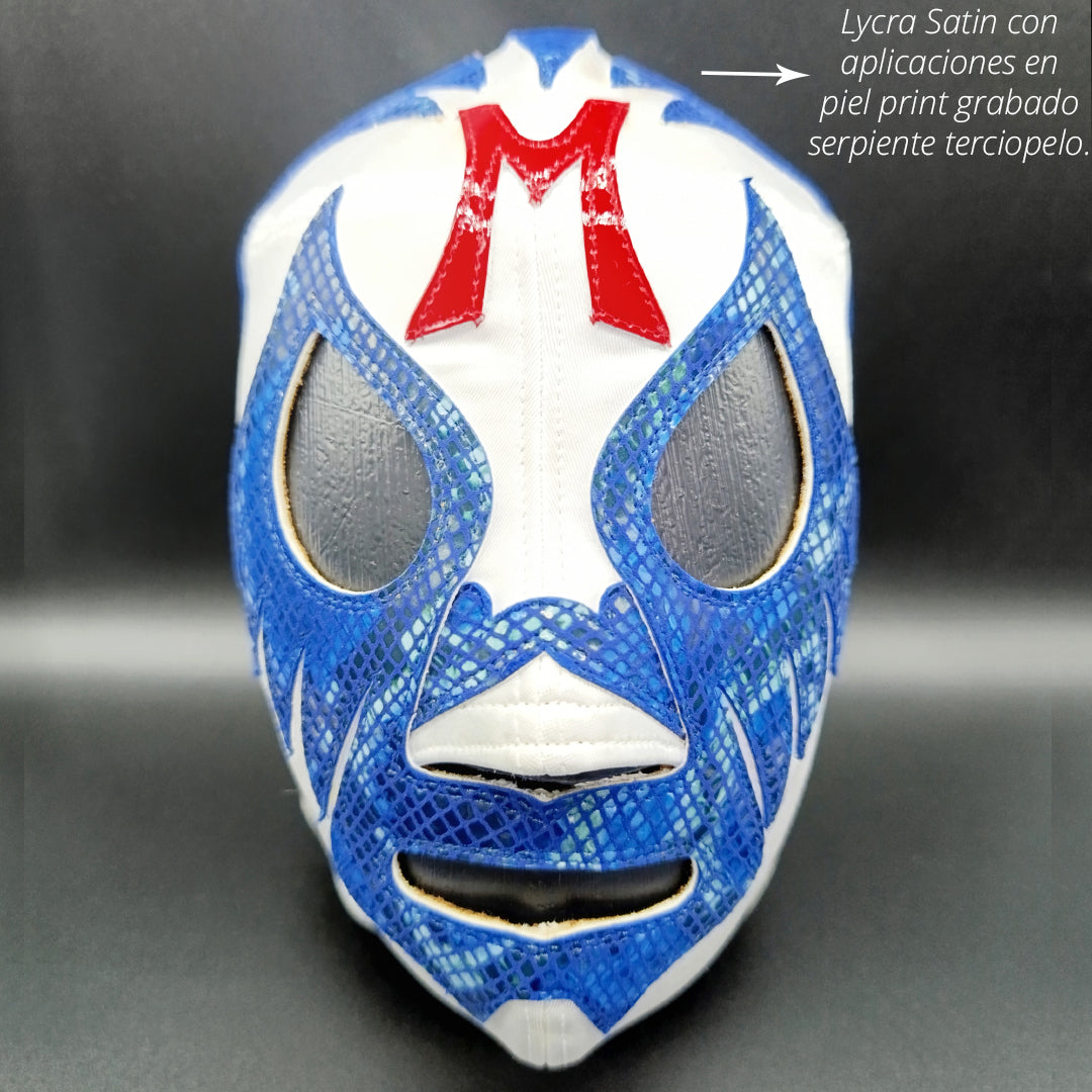 Máscara Modelo Clásica Azul Print Premium (Profesional)