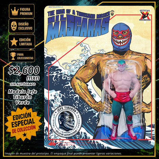 Pre-Venta Limited Edition Art Toy Mil Máscaras Jefe Tiburón