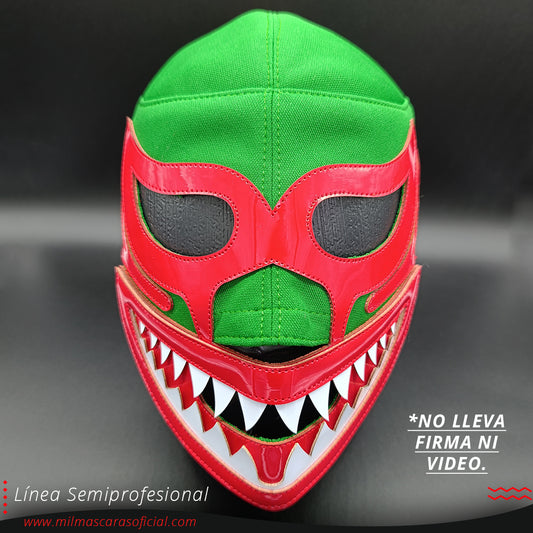 Máscara Modelo Jefe Tiburón Verde (Línea Semiprofesional)