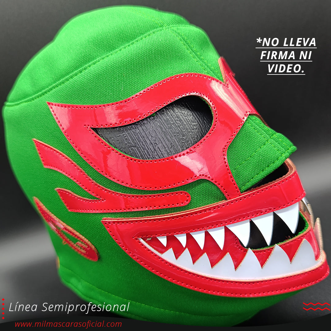 Máscara Modelo Jefe Tiburón Verde (Línea Semiprofesional)