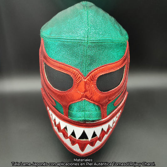 Pre-Sale Mask Model Green Megalodon Luxury Red Tornasol (Professional)