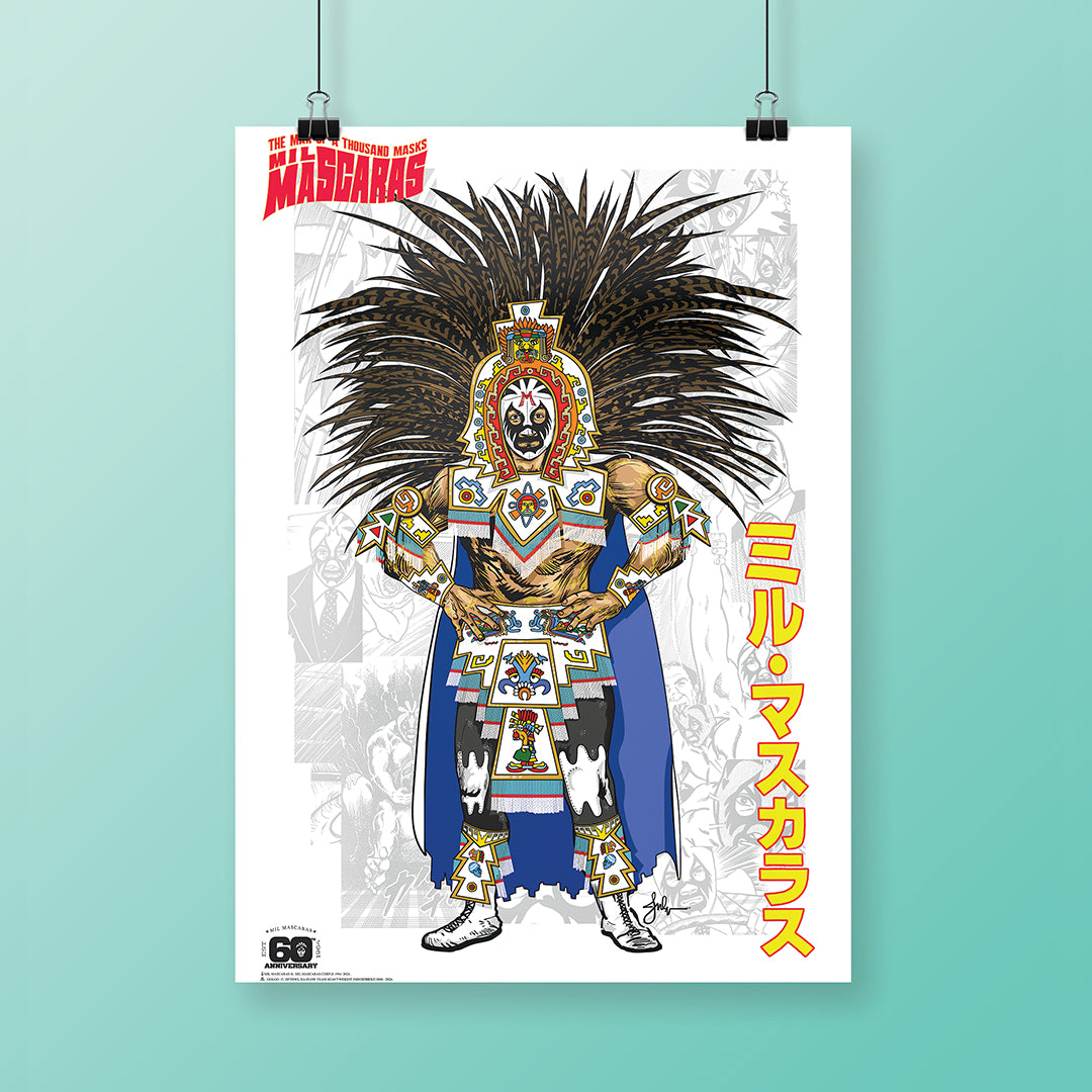 Exclusive Poster Model Penacho signed by Mr. Personality (Certified Pieces)