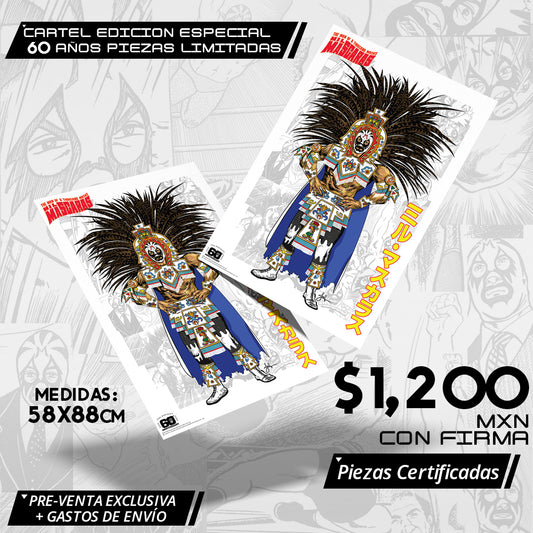 Exclusive Poster Model Penacho signed by Mr. Personality (Certified Pieces)
