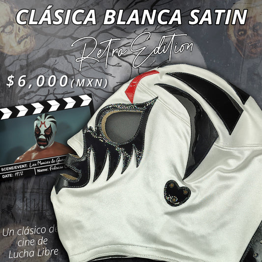 Modelo Clásica Blanca Satin Retro año 1972 (Profesional)