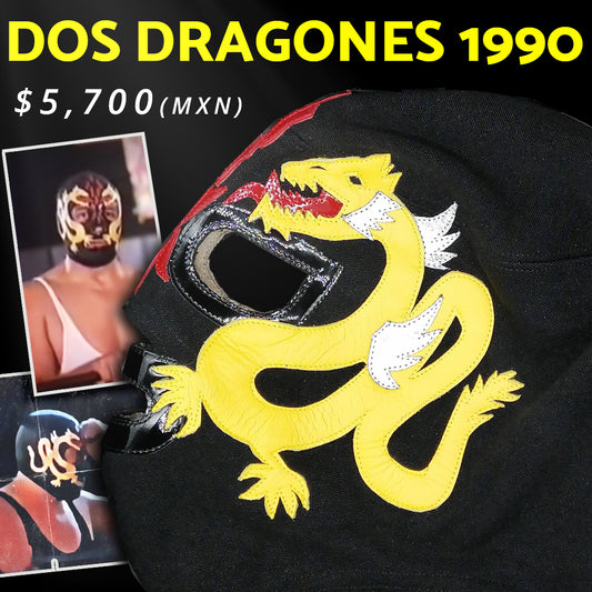 Pre-Venta Máscara "Dos Dragones 1990" (Profesional)
