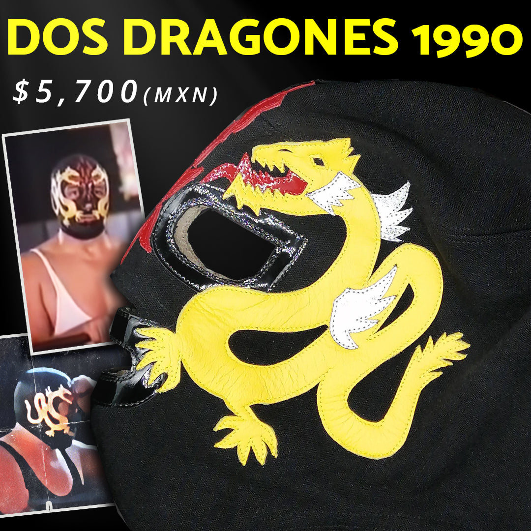 Pre-Venta Máscara Modelo "Dos Dragones 1990" (Profesional)