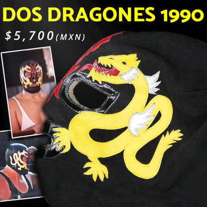 Pre-Venta Máscara Modelo "Dos Dragones 1990" (Profesional)