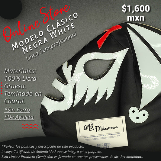 Classic Black White Model Mask (Semi-Professional Line)