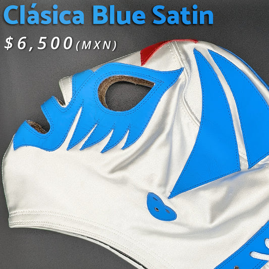 Máscara Modelo Clásica Blue Satin (Profesional)