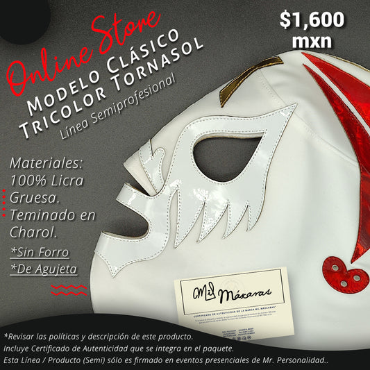 Classic Tricolor Iridescent Model Mask (Semi-Professional Line)