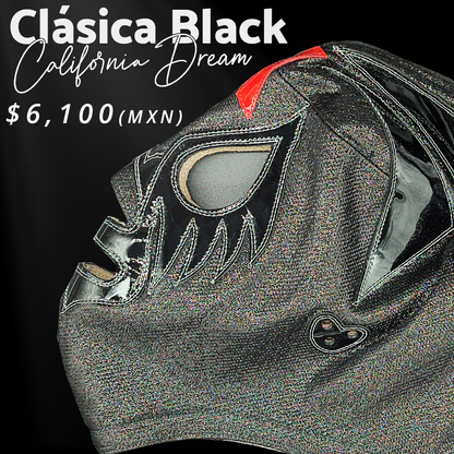 Pre-Venta Máscara Modelo Clásica Black Antifaz Negro "California Dream Collection" (Profesional)