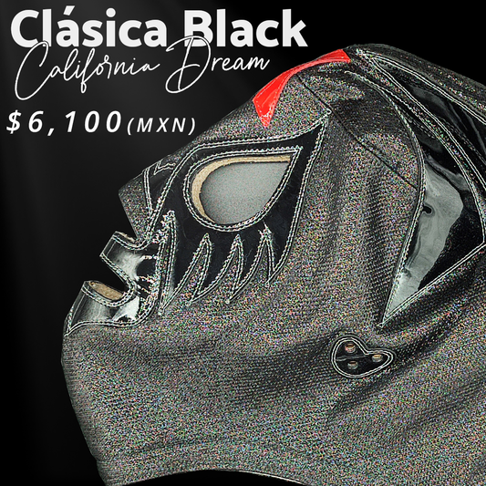 Pre-Sale Mask Model Classic Full Black Charol  "California Dream Collection" (Professional)