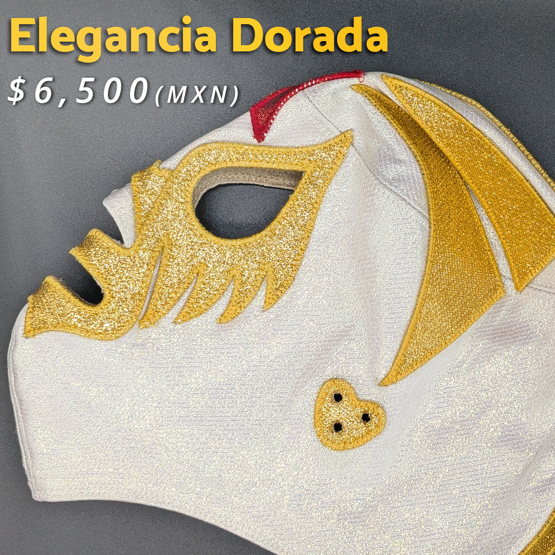 Pre-Venta Máscara Modelo Clásica Elegancia Dorada (Profesional)