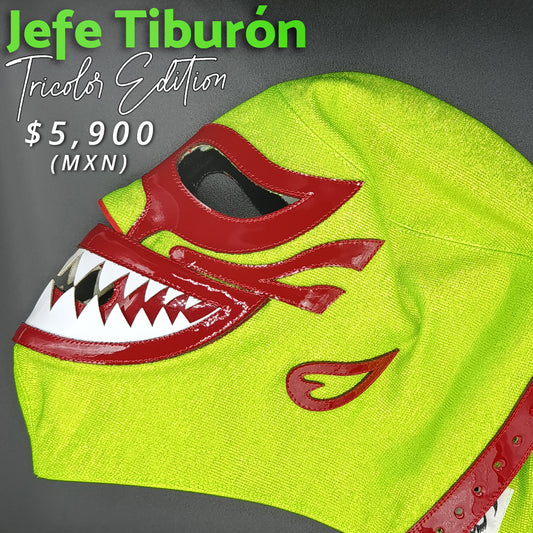 🇲🇽Máscara Jefe Tiburón Tricolor (Profesional)🇲🇽