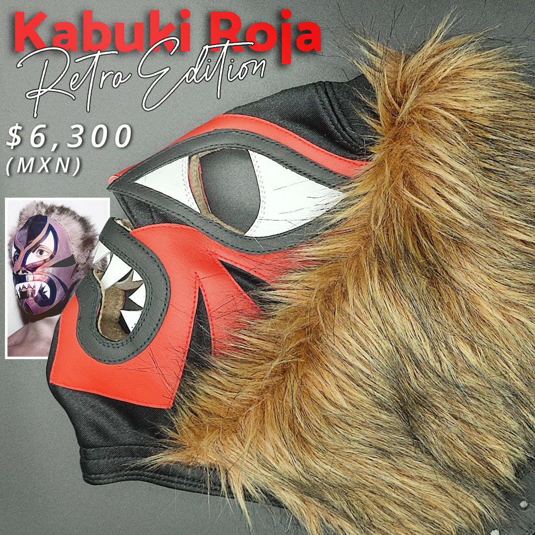 Pre-Venta Máscara Modelo Kabuki Roja (Profesional)
