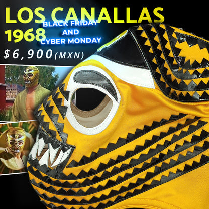 Máscara Modelo Los Canallas 1968 Colección Champion (Profesional)
