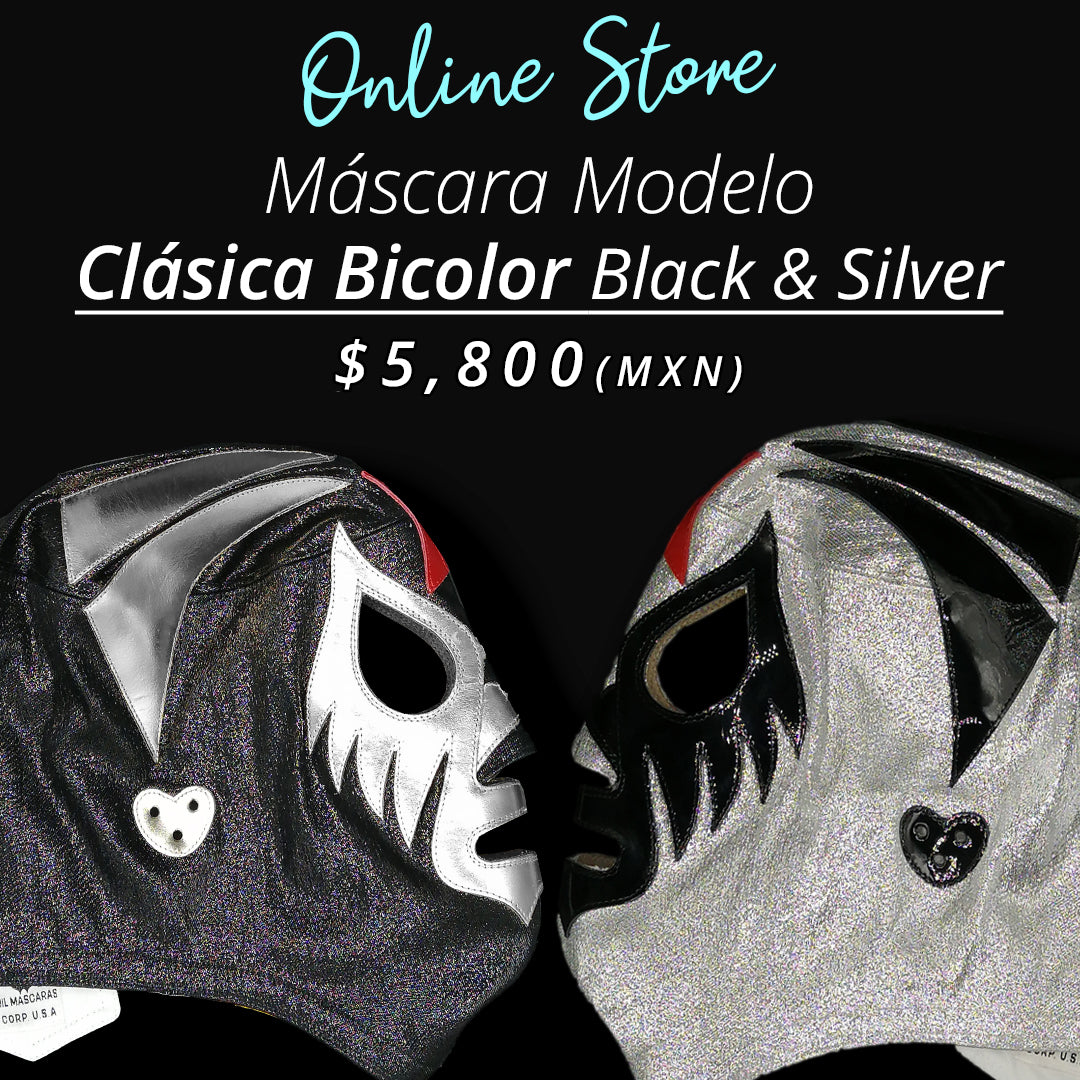 Pre-Sale Mask Model Classic Bicolor Black and Gold (Professional)