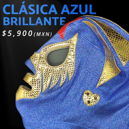 Máscara Modelo Clásica Azul Brillante (Profesional)