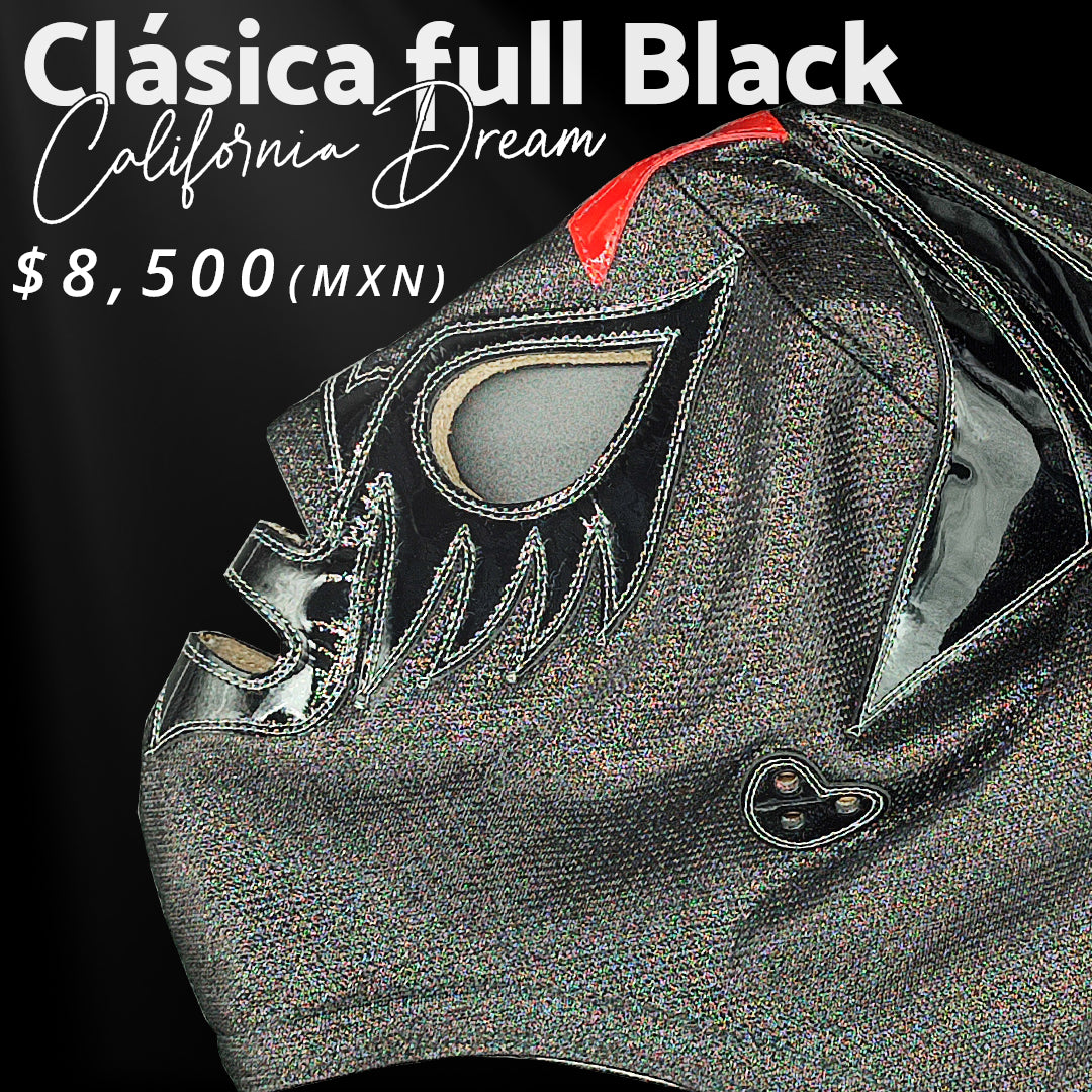 Pre-Venta Máscara Modelo Clásica Full Black Premium (Profesional)