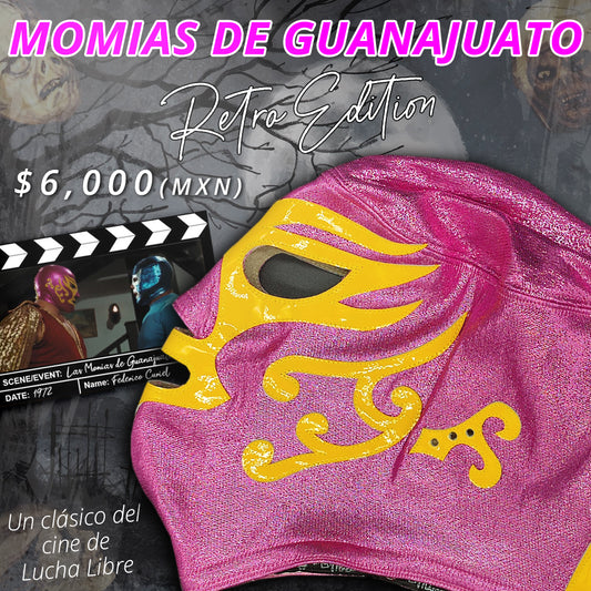 Pre-Venta Máscara Modelo Momias de Guanajuato Retro año 1972 (Profesional)
