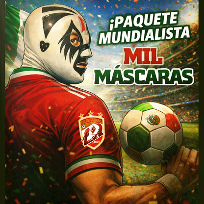 Pre-Venta Paquete Mundialista Mil Máscaras "Del Ring a la Cancha" (Línea Semiprofesional)