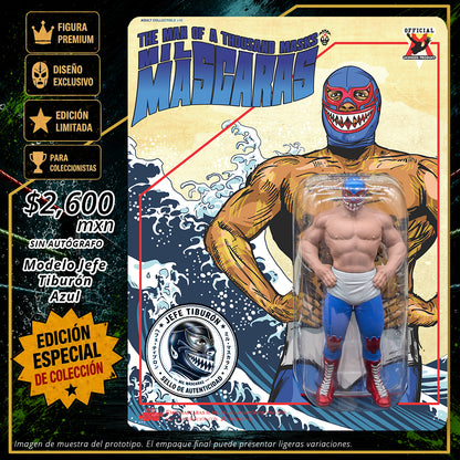 Pre-Venta Limited Edition Art Toy Mil Máscaras Jefe Tiburón