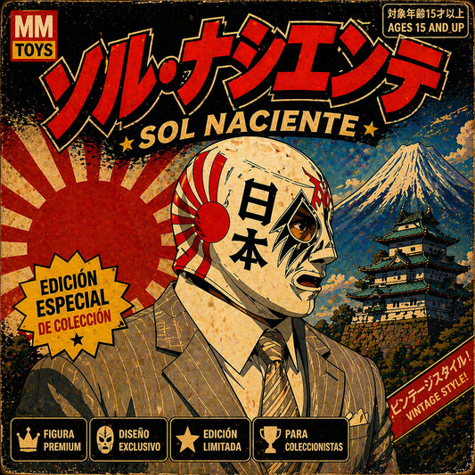 Limited Edition Art Toy Mil Máscaras Sol Naciente