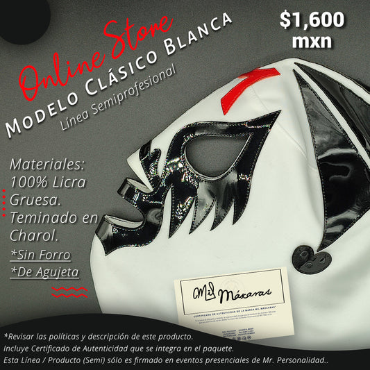 Classic White Model Mask (Semi-Professional Line)