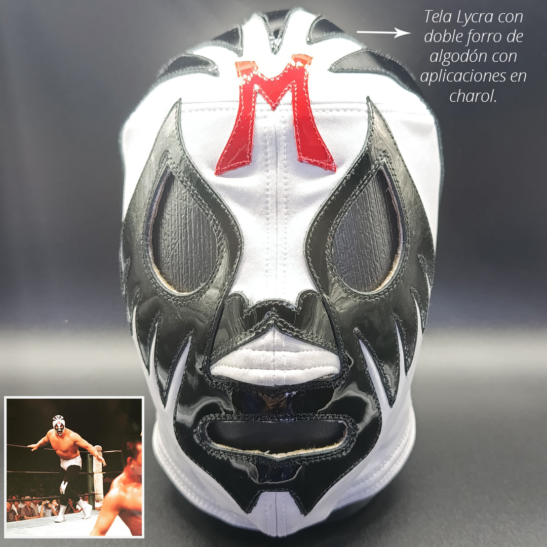 Máscara Modelo Clásico Blanca en Lycra (Profesional)