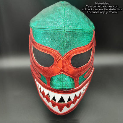 Máscara Megalodón en Piel Tornasol de Lujo (Profesional)