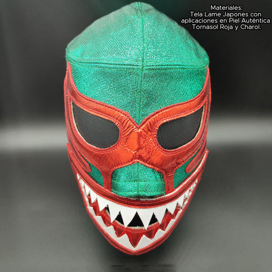 Máscara Megalodón en Piel Tornasol de Lujo (Profesional)