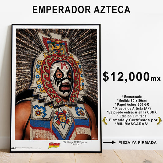Litografía Premium "Emperador Azteca" (Firmadas)
