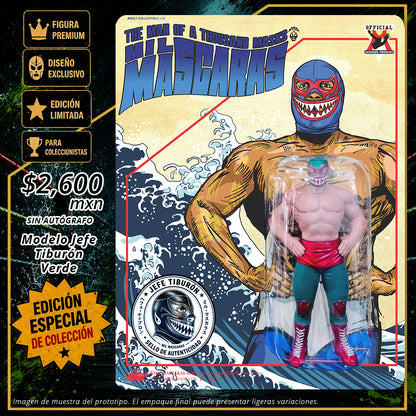 Pre-Venta Limited Edition Art Toy Mil Máscaras Jefe Tiburón