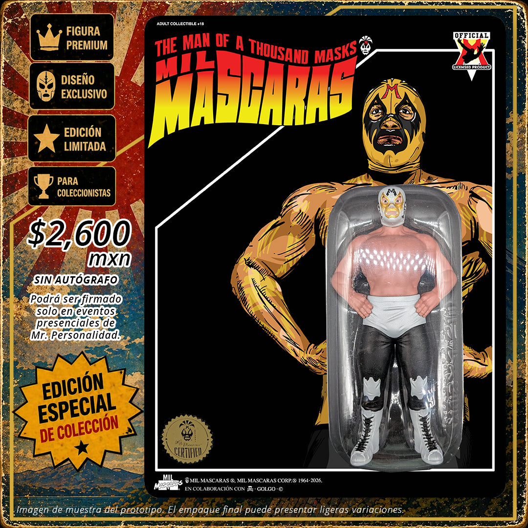 Pre-Venta Limited Edition Art Toy Mil Máscaras Sol Naciente