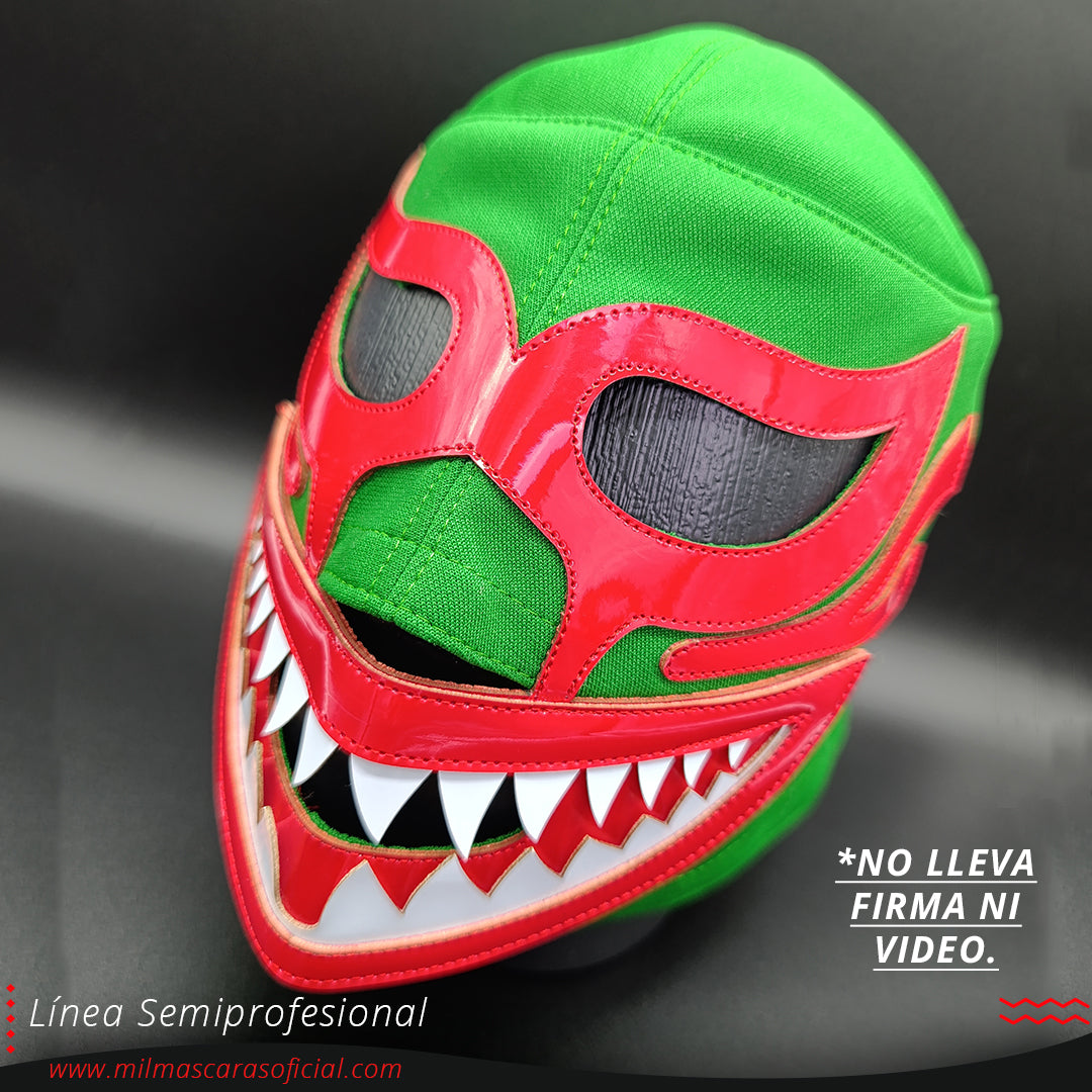 Máscara Modelo Jefe Tiburón Verde (Línea Semiprofesional)