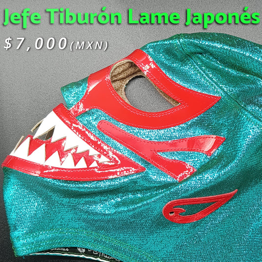 Máscara Modelo Megalodón Verde Estilo Tradicional (Profesional)