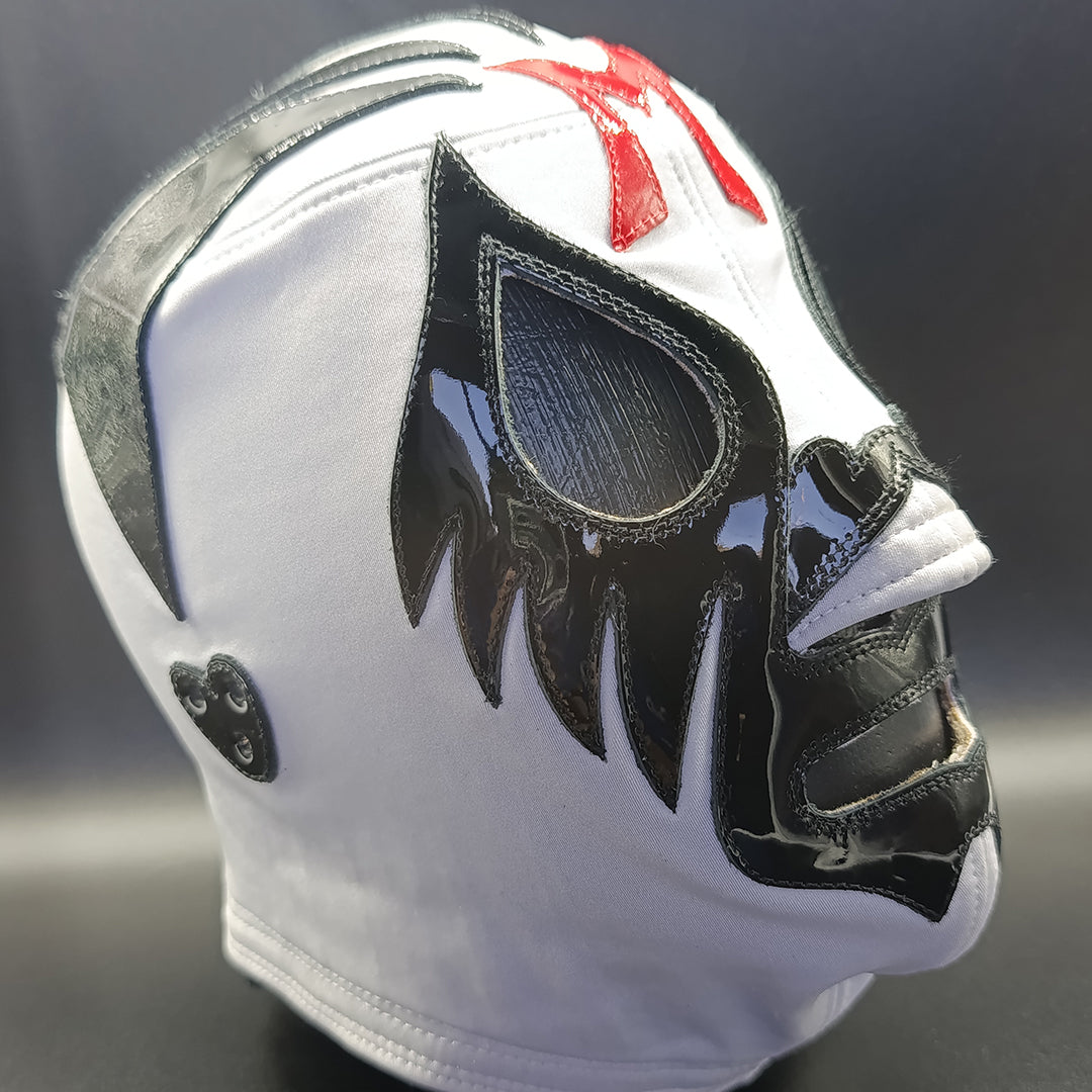 Máscara Modelo Clásico Blanca en Lycra (Profesional)