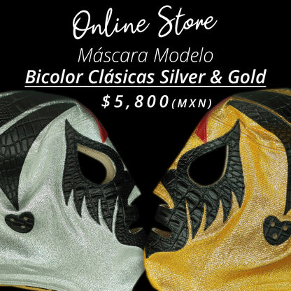 Mask Model Classic Bicolor Gold and Silver (Professional)