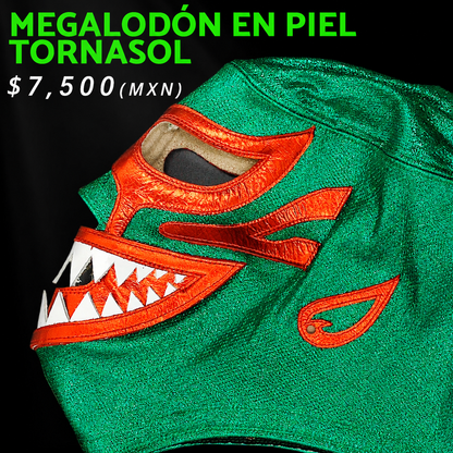 Pre-Sale Mask Model Green Megalodon Luxury Red Tornasol (Professional) 