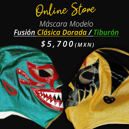Pre-Sale Golden Classic Fusion Model Mask / Megalodon (Professional)